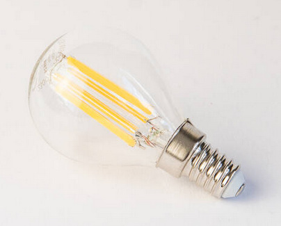 Tesla miniglobe filament E14, 6W, teplá bílá (MG140627-1)