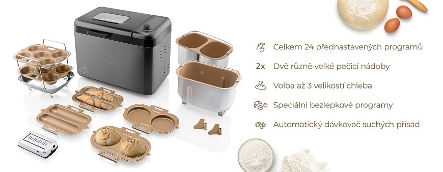 Multifunkční pekárna ETA Duplica II 3147 90000, černá