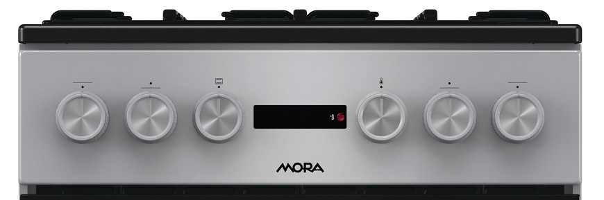 Kombinovaný sporák Mora K 5255 D1S Inoxlook Kombinovaný sporák Mora K5255D1S, Inoxlook, ovládací panel