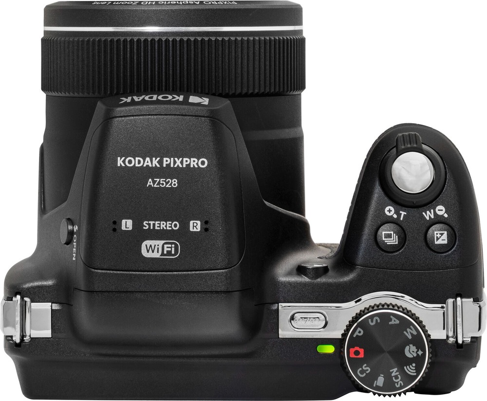 Digitální fotoaparát Kodak Astro Zoom AZ528 černý Pohled shora na digitální kompakt Astro Zoom od výrobce Kodak