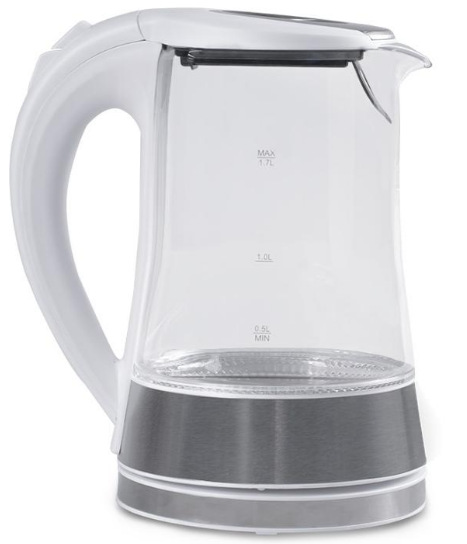 Rychlovarná konvice Orava VK-4017 W, 1,7 l bílá/sklo Orava VK-4017