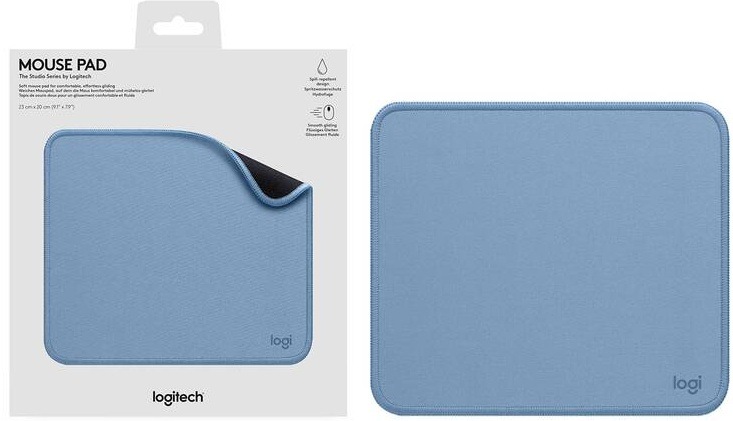Podložka pod myš Logitech Mouse Pad Studio Series, 20 x 23 cm modrá