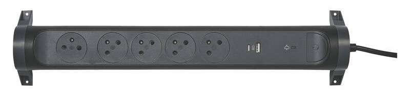 Přepěťová ochrana Legrand 5x zásuvka, USB, USB-C 1,5m černá Přepěťová ochrana Legrand 5x zásuvka, USB, USB-C 1,5m černá