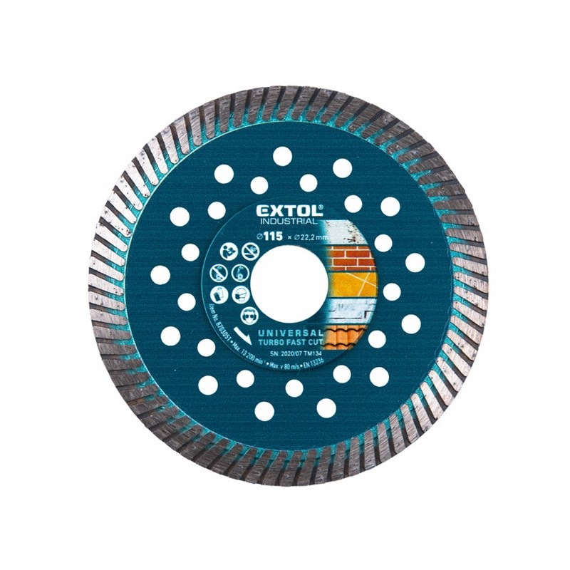 Kotouč diamantový EXTOL Industrial 8703051 115x22,2x2mm