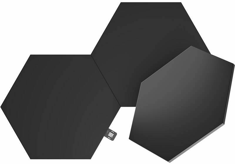 LED světlo Nanoleaf Shapes Black Hexagons Expansion Pack (3 ks) černé