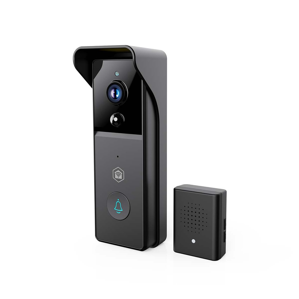 Videozvonek Nedis SmartLife WIFICDP21BK v černém provedení