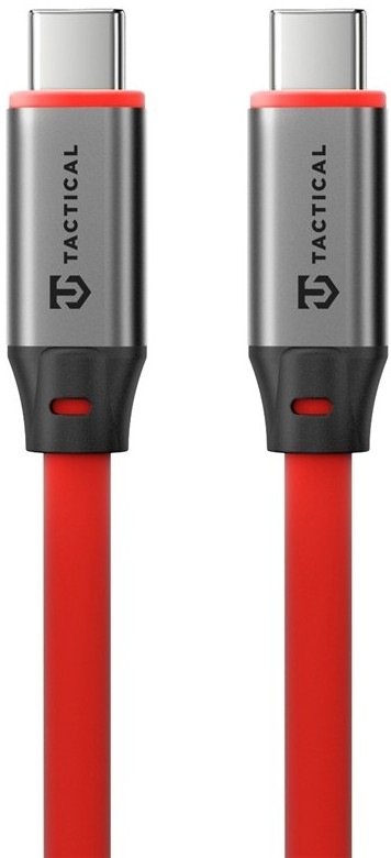 Kabel Tactical Fat Man 2.0 USB-C/USB-C o délce 1m v červené barvě