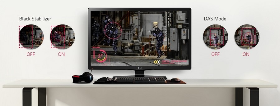 Monitor s TV LG 24MT48DF černý Monitor s TV LG 24MT48DF černý