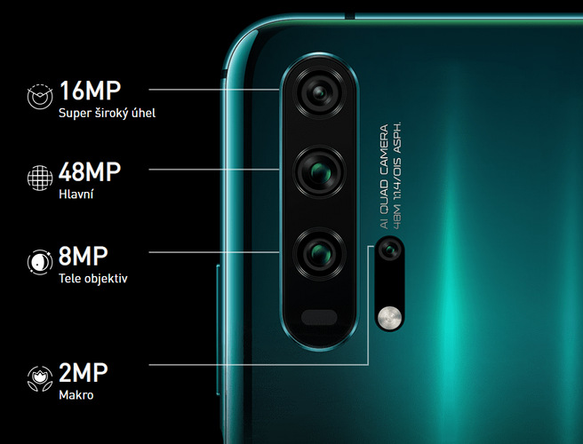 Mobilní telefon HONOR 20 Pro - Phantom Black