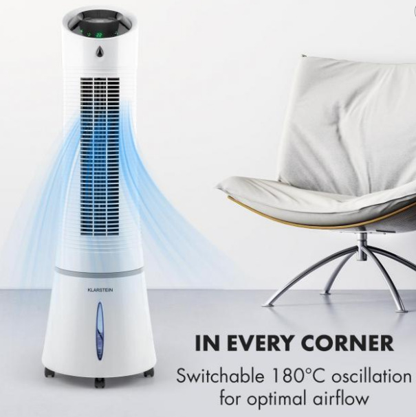 Ochlazovač vzduchu Klarstein Skyscraper Ice bílý Ventilátor