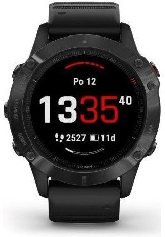 GPS hodinky Garmin fenix6  Glass (MAP/Music) - ZÁNOVNÍ - 12 měsíců záruka černé