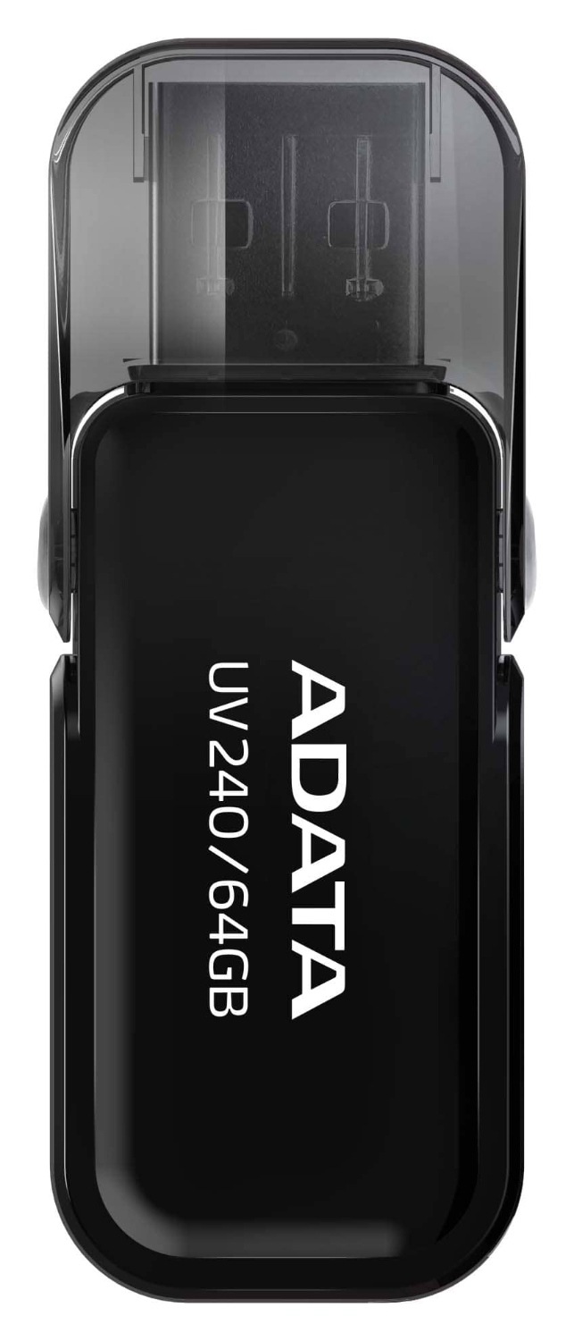 USB Flash ADATA Dash Drive UV240 64GB černý Flash USB ADATA Dash Drive UV240 64GB USB 2.0 má otvor pro připevnění na klíčenku či šňůrku