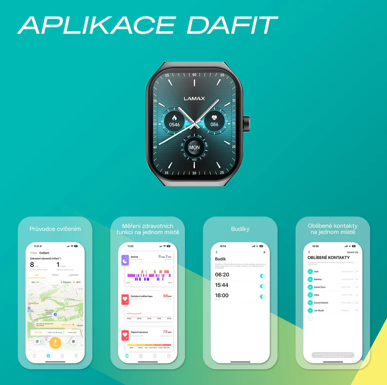 Aplikace k hodinkám LAMAX Flow AMOLED
