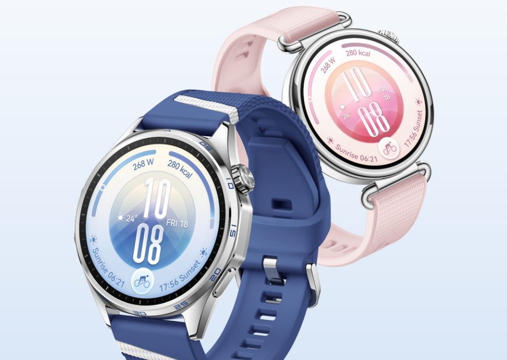 Chytré hodinky Huawei Watch GT 7 46 mm šedé Chytré hodinky Huawei Watch GT 7 v modrém a růžovém provedení s kulatým displejem