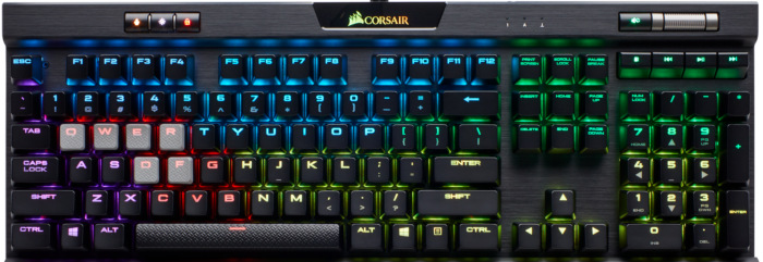 Klávesnice Corsair K70 RGB MK.2 Mechanical — Cherry MX Red, US černá Corsair K70 RGB MK.2 Mechanical – Cherry MX Red, US, černá