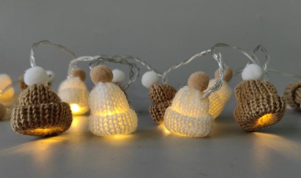 Vánoční osvětlení RETLUX RXL 494, girlanda čepičky, 20 LED, teplá bílá