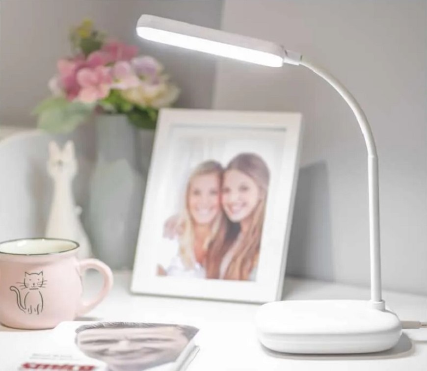 Stolní LED lampička EMOS MOLLY, 650 lm, stmívání, 12 W, studená/teplá/neutrální bílá bílá Stolní LED lampička EMOS MOLLY, 650 lm, stmívání, 12 W, studená/teplá/neutrální bílá - bílá