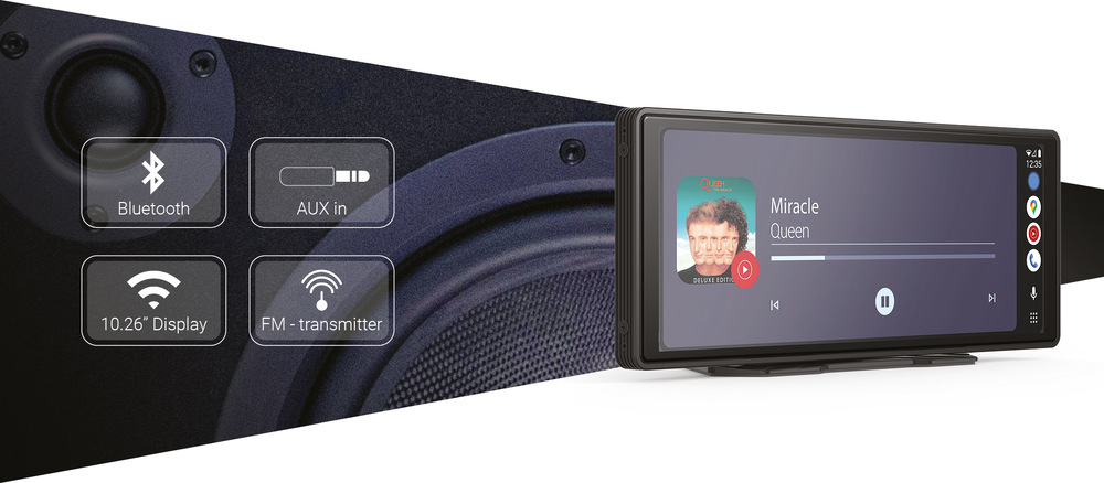Displej do auta NAVITEL DS810 černý Přes aplikaci Navitel DVR Center lze displej NAVITEL DS810 pohodlně ovládat a nastavovat i na dálku