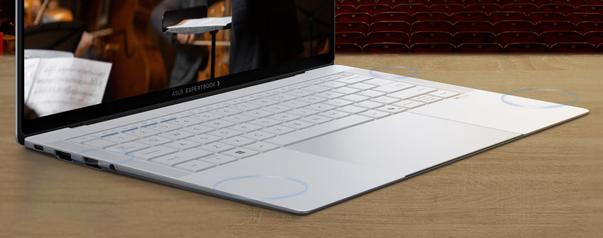 Asus ExpertBook Ultra přináší špičkové audio se šesti reproduktory