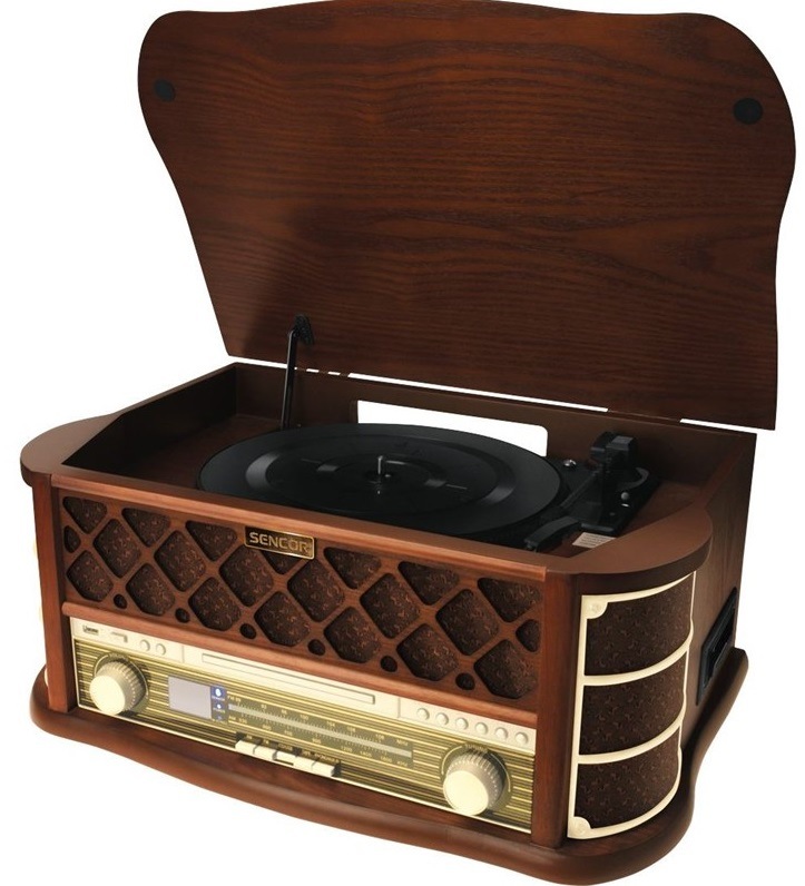 Gramofon Sencor STT 016, RETRO dřevo