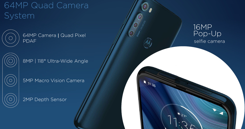 Mobilní telefon Motorola One Fusion+ bílý Mobilní telefon Motorola One Fusion+ bílý