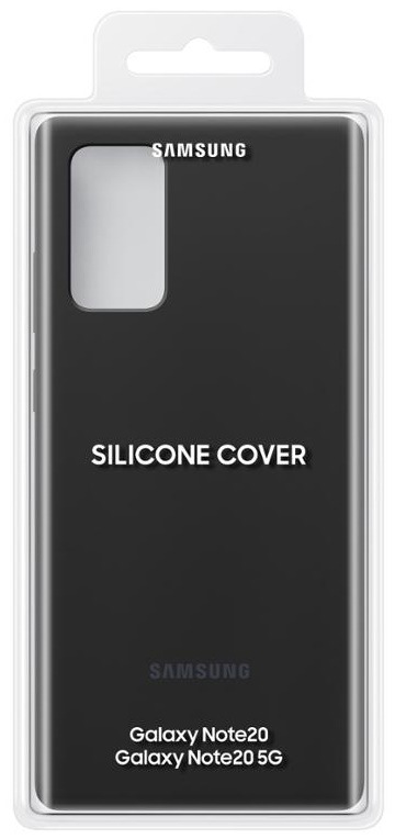 Kryt na mobil Samsung Silicone Cover na Galaxy Note20 černý Kryt na mobil Samsung Silicone Cover na Galaxy Note20 černý