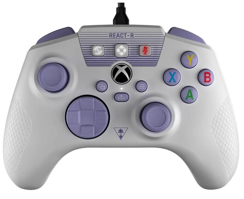 Gamepad Turtle Beach REACT-R pro Xbox One/Series, PC bílý/fialový