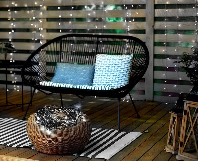 Vánoční osvětlení Solight LED řetěz, 300 LED, 30+5 m, IP44, studená bílá