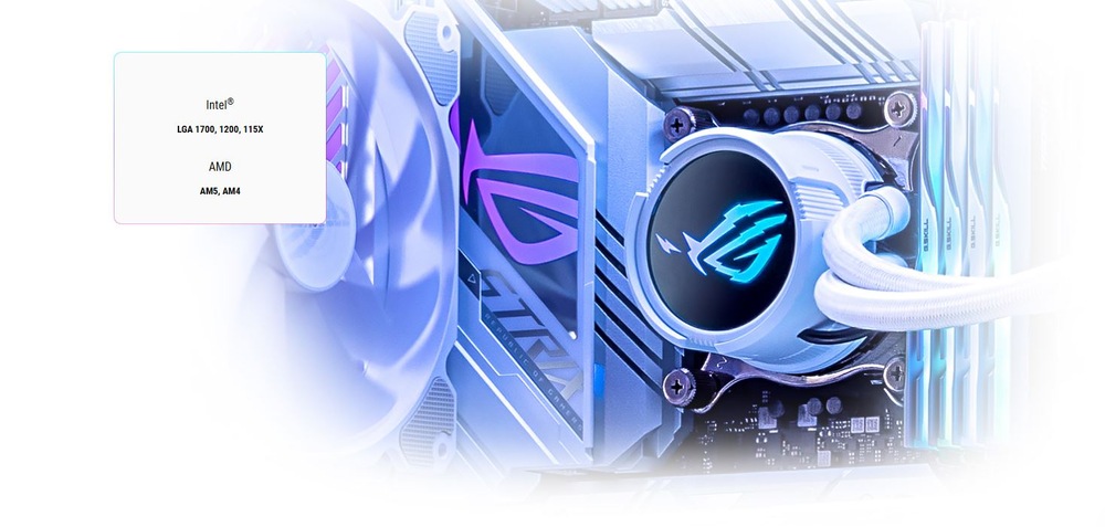 Asus ROG Strix LC III 360 ARGB LCD White