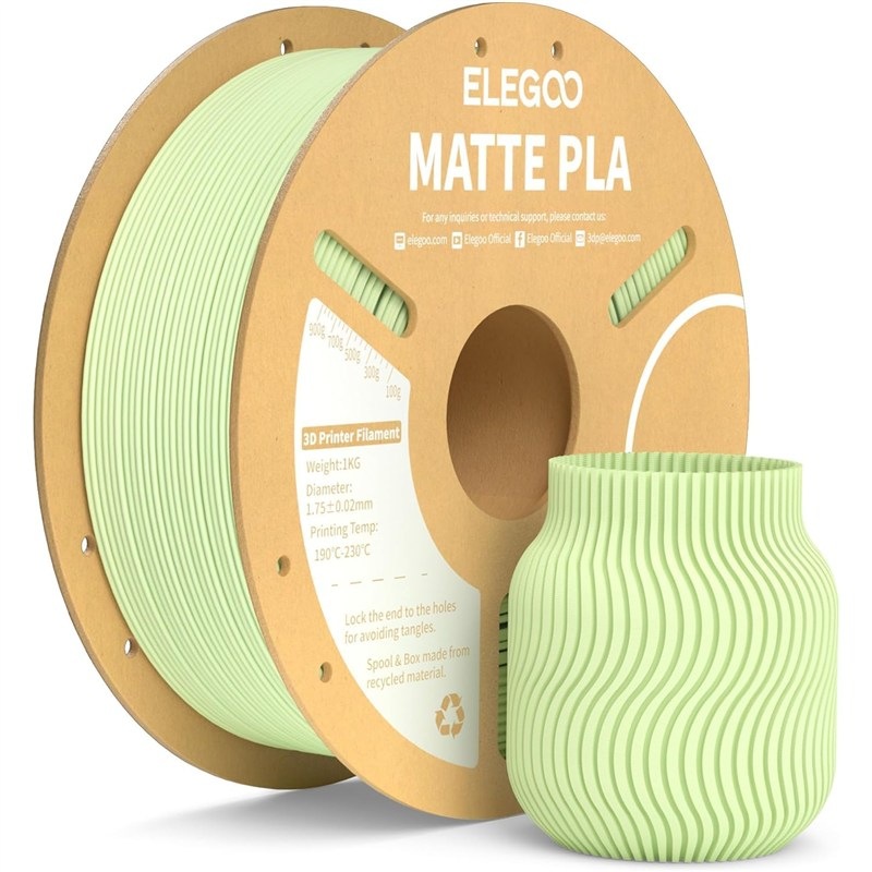 Filament Elegoo pro 3D tiskárny, zelená barva
