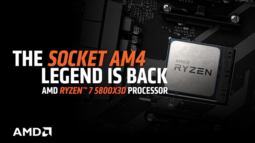 Procesor AMD Ryzen 7 5800X3D Anniversary Edition AMD Ryzen 7 5800X3D 10th Anniversary Edition procesor v patici AM4 na základní desce.