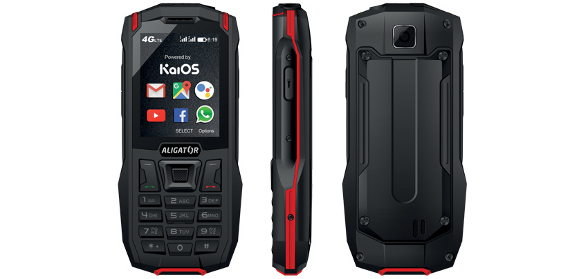Mobilní telefon Aligator K50 eXtremo černý/červený Mobilní telefon Aligator K50 eXtremo černý/červený