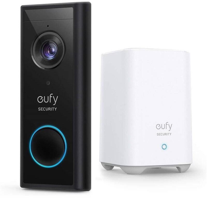 Zvonek bezdrátový Anker Eufy Video Doorbell 2K + Home base 2 černý (E8210)