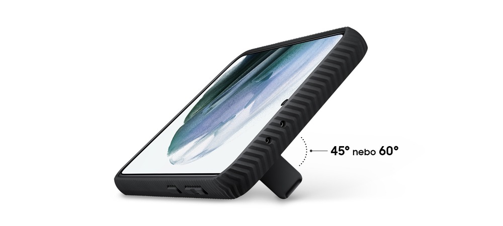 Kryt na mobil Samsung Standing Cover na Galaxy S21+ 5G černý
