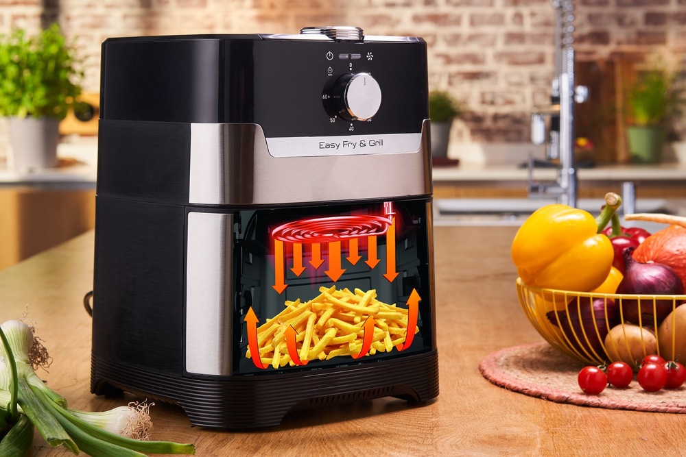 Fritéza horkovzdušná Tefal FW201815 Easy Fry & Steam 3v1 černá Tefal FW201815 Easy Fry Grill & Steam