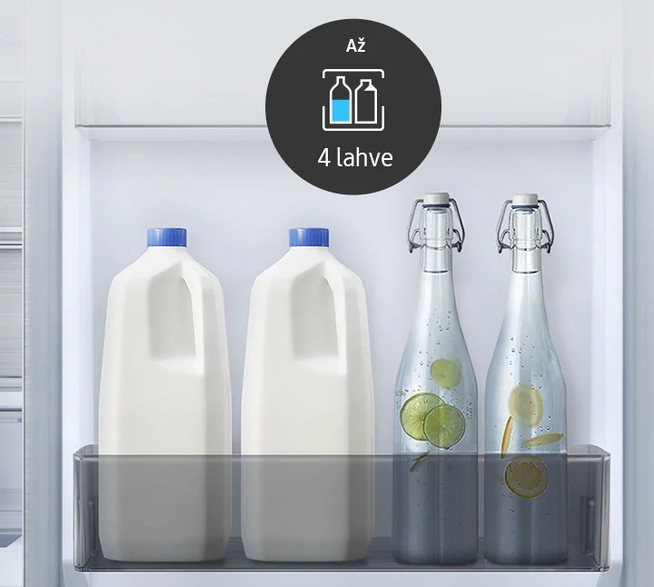 Chladnička s mrazničkou Samsung RB34C600EWW/EF bílá Přihrádka Big Door Bin