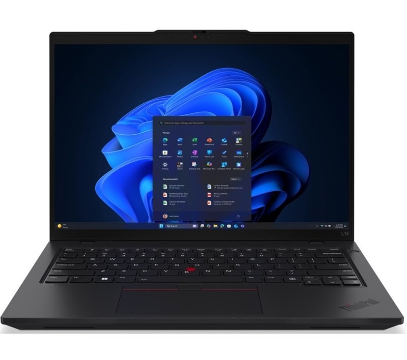 Notebook Lenovo ThinkPad L14 Gen 6 AMD R7 PRO-250, černá barva.