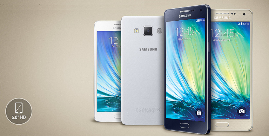 Mobilní telefon Samsung Galaxy A5 (SM-A500F) zlatý Mobilní telefon Samsung Galaxy A5 (SM-A500F) zlatý