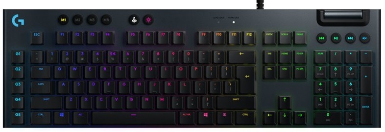 Klávesnice Logitech Gaming G815 Lightsync RGB, Tactile, US černá