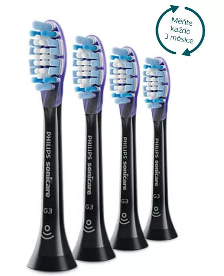 Náhradní hlavice Philips Sonicare Premium Gum Care HX9054/33 (4 ks) černá Philips HX9054/33