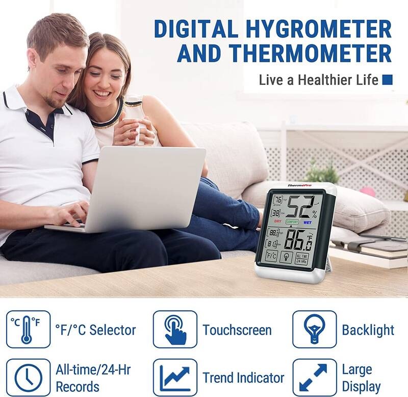 Teploměr ThermoPro TP-55 černý/bílý Teploměr ThermoPro TP-55 černý/bílý