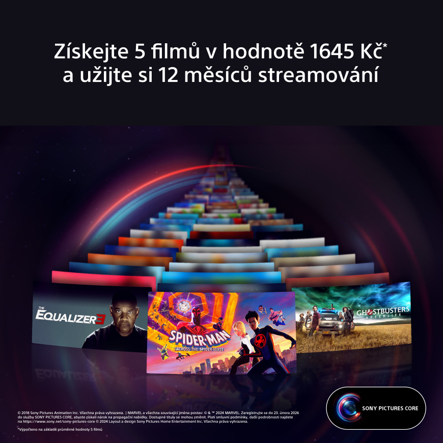 Televize Sony XR-85X95K Filmotéka Sony Pictures Core