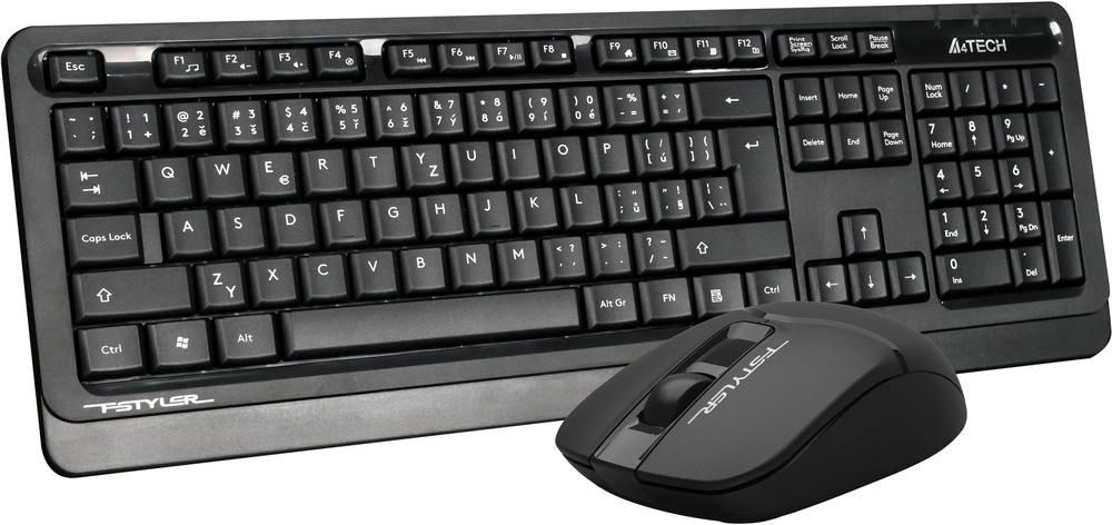Klávesnice s myší A4Tech FG1012S černá Klávesnice s myší A4Tech FG1012S - černá