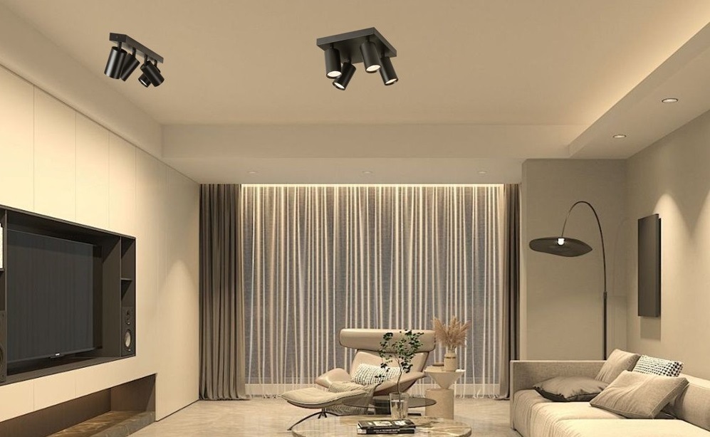 Bodové svítidlo IMMAX NEO LITE PUNTO-4S SMART, Wi-Fi, BEACON, TUYA černé