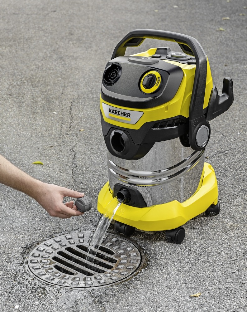 Víceúčelový vysavač Kärcher WD 5 Control S 25/5/22 žlutý Vysavač Kärcher má propracovanou filtraci