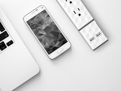 Kabel prodlužovací Powercube PowerStrip Modular Switch 1,5 m + USB modul + Rail bílý Kabel prodlužovací Powercube PowerStrip Modular Switch 1,5 m + USB modul + Rail bílý
