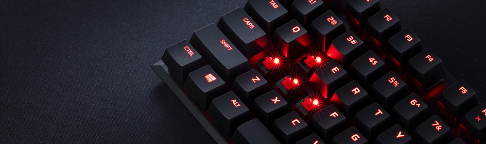 Klávesnice HyperX Alloy FPS Pro Mechanical, MX Red, US černá Klávesnice HyperX Alloy FPS Pro Mechanical, MX Red, US černá