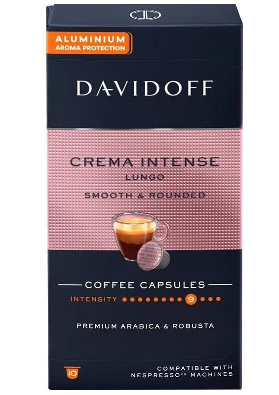 Kapsle pro espressa Davidoff Café Crema Intense 55 g Lungo (10 ks)