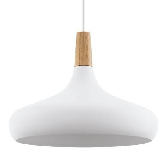Závěsné svítidlo Eglo Sabinar, 40 cm bílé/dřevo Závěsné svítidlo Eglo Sabinar, 40 cm - bílé/dřevo