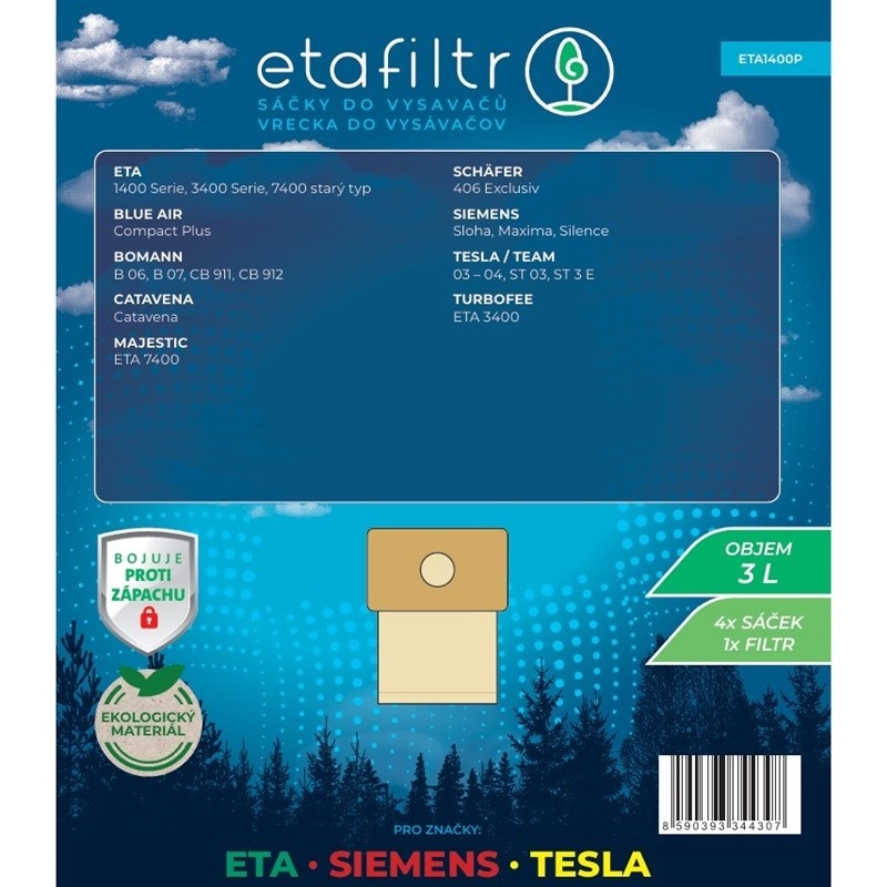 ETAFiltr sáčky do vysavačů ETA, Siemens, Tesla